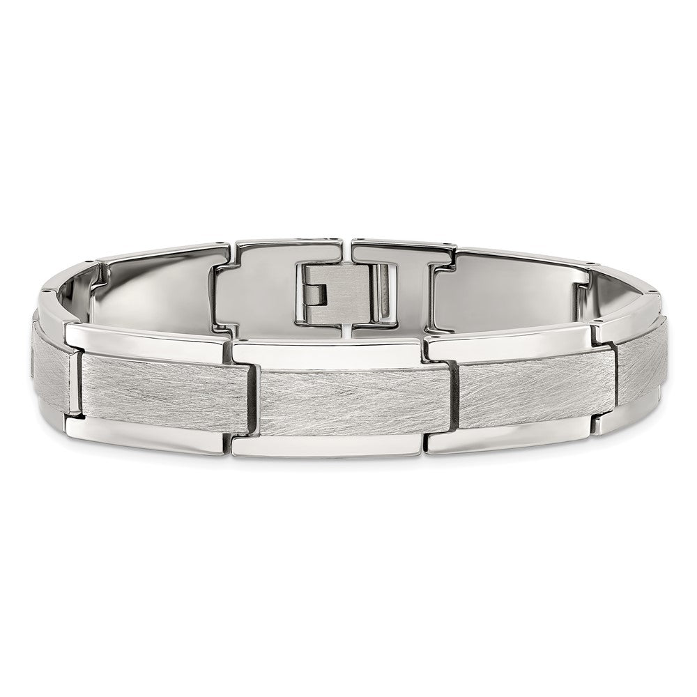 Chisel Tungsten Polished and Satin 8.25 inch Bracelet TUB121-8.5