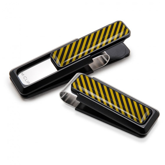 MClip Black & Orange Inlay Money Clip UV2-BKA-BKOR