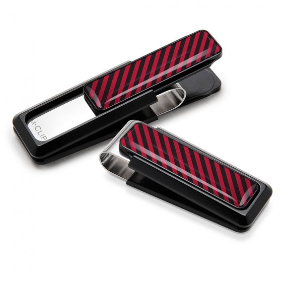 MClip Crimson & Black Inlay Money Clip UV2-BKA-CRBK