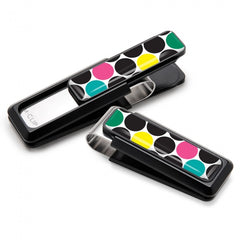MClip Black with Polka Dot Inlay Money Clip UV2-BKA-PDUR