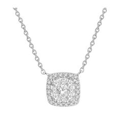 Cushion Shape Halo Lovebright Essential Diamond Pendant
