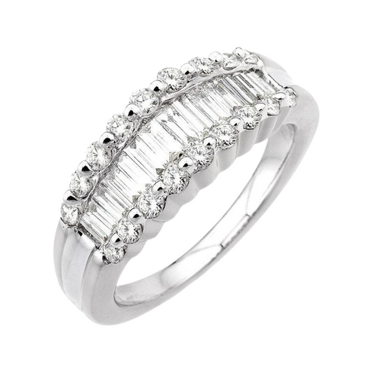 Baguette Diamond Wedding Band