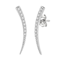 Diamond Fashion Ear Climbers
