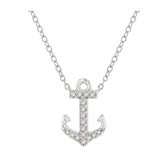 Anchor Petite Diamond Fashion Pendant