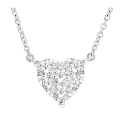Heart Shape Lovebright Essential Diamond Pendant