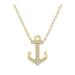 Anchor Petite Diamond Fashion Pendant