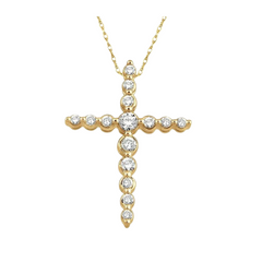 Journey Cross Diamond Pendant