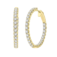 Inside-Out Diamond Hoop Earrings