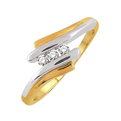 3 Stone Diamond Fashion Band