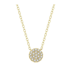 Disc Petite Diamond Fashion Pendant