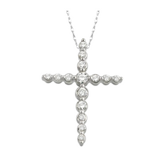 Journey Cross Diamond Pendant