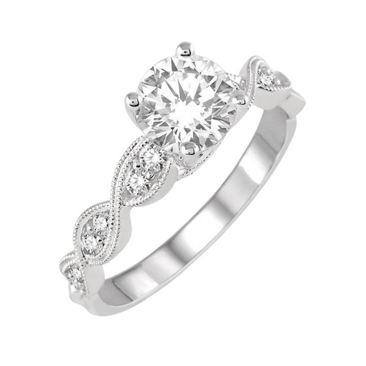 Round Shape Diamond Engagement Ring