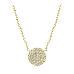 Disc Petite Diamond Fashion Pendant
