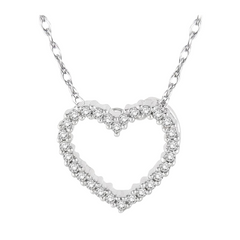 Heart Shape Diamond Pendant