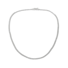 Chevron Diamond Tennis Necklace