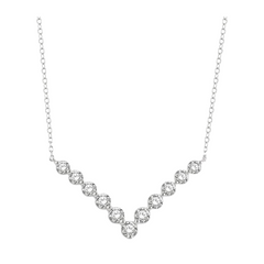 Chevron Diamond Necklace