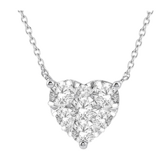 Heart Shape Lovebright Essential Diamond Pendant