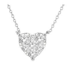 Heart Shape Lovebright Essential Diamond Pendant