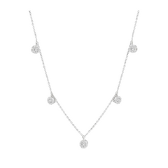 Lovebright Diamond Station Necklace