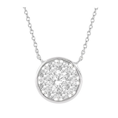 Round Shape Lovebright Essential Diamond Pendant