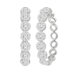 Lovebright Essential Diamond Hoop Earrings