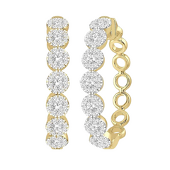 Lovebright Essential Diamond Hoop Earrings