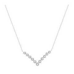 Chevron Diamond Necklace
