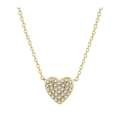Heart Shape Petite Diamond Fashion Pendant