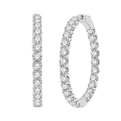 Inside-Out Diamond Hoop Earrings