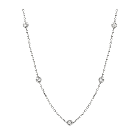 Diamond Station Necklace