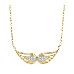 Angel Wings Diamond Necklace