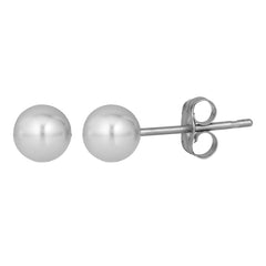 White Gold Polished Gold Pearl Classics Earring