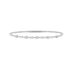 White Gold Polished Bracelet