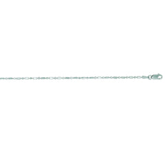 White Gold Diamond Cut/ Textured Diamond Cut Bar & Bead Necklace