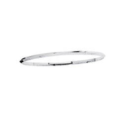 White Gold Polished Stackable Bangles Bracelet