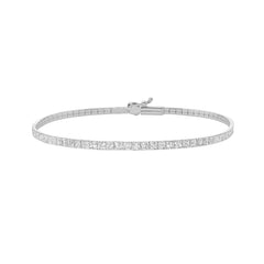 White Gold Diamond Cut/ Textured Bracelet