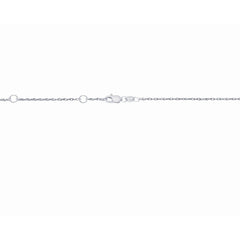 White Gold Diamond Cut/ Textured Double Extendable Loose Machine Rope Necklace