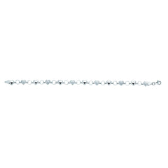 White Gold Polished Stampato Bracelets Bracelet