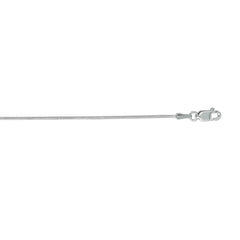 White Gold Diamond Cut/ Textured Round Snake Necklace