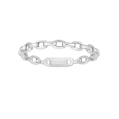 White Gold Polished Stack Rings Ring