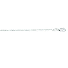 White Gold Diamond Cut/ Textured Lumina Necklace