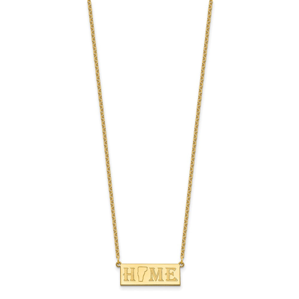 Sterling Silver/Gold-Plated HOME/STATE Necklace XNA1518GP-VT