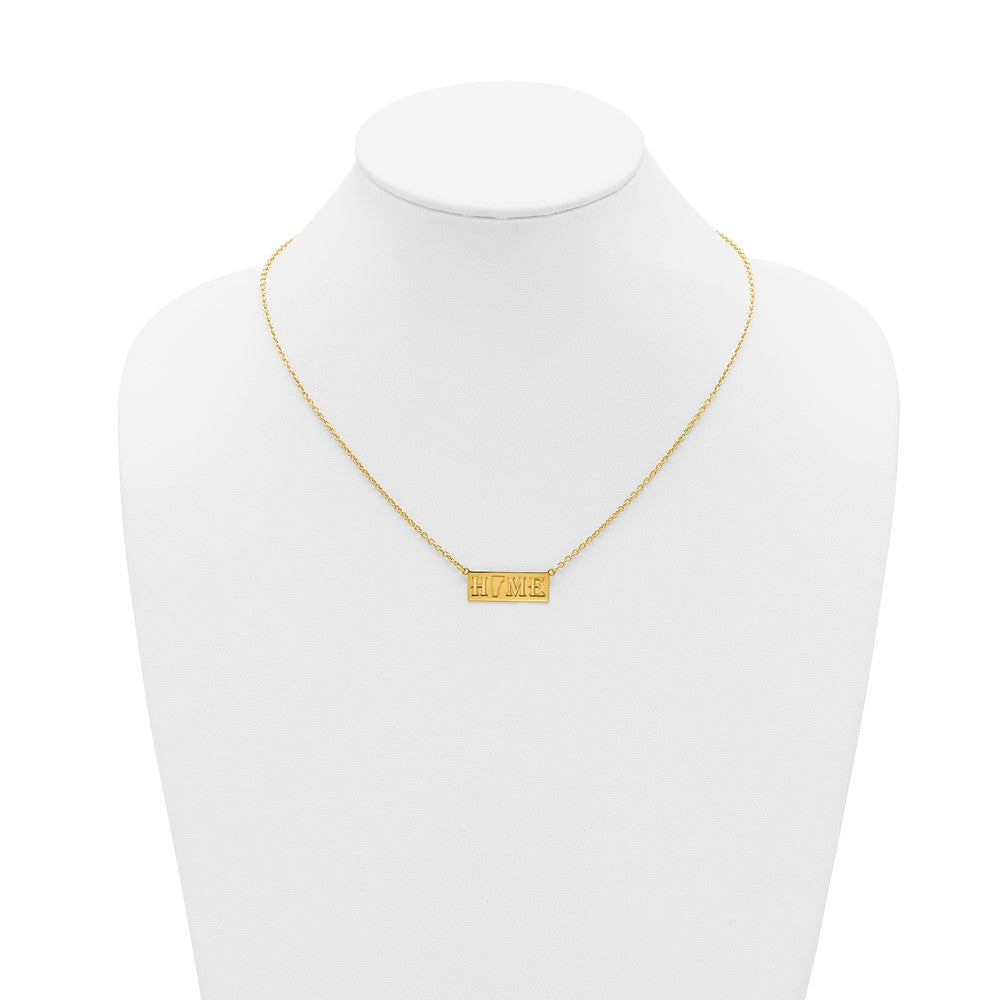 Sterling Silver/Gold-Plated HOME/STATE Necklace XNA1518GP-VT