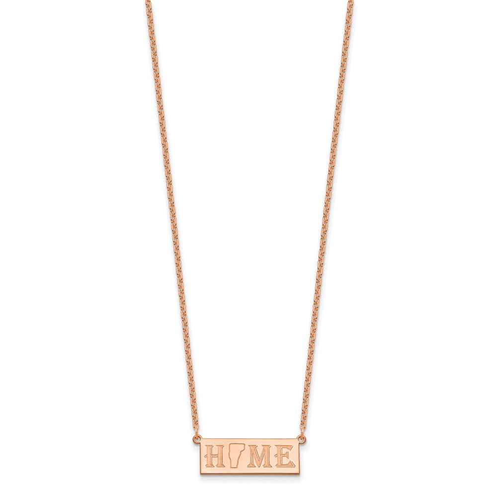 Sterling Silver/Rose Gold-Plated HOME/STATE Necklace XNA1518RP-VT