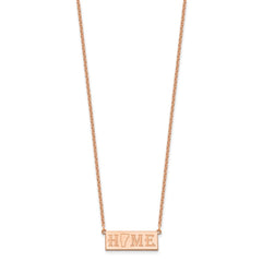 Sterling Silver/Rose Gold-Plated HOME/STATE Necklace XNA1518RP-VT