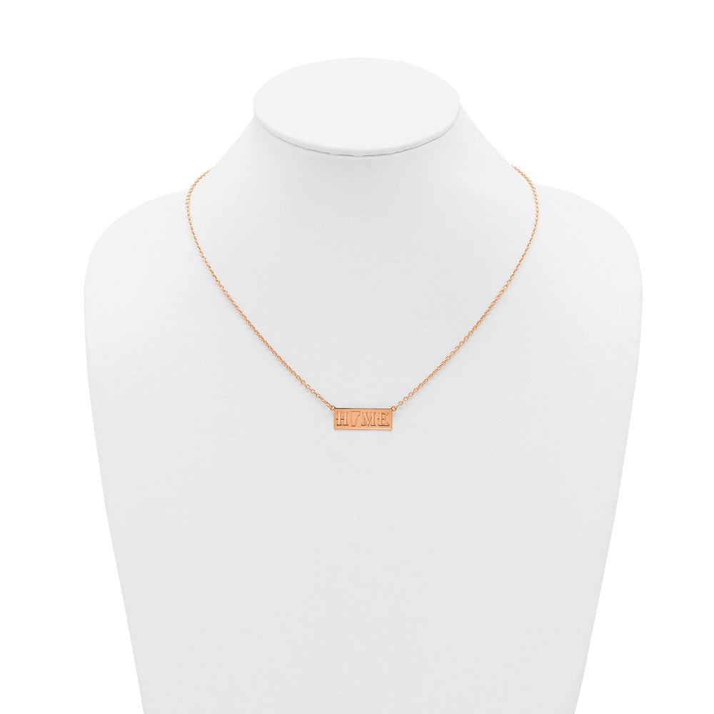 Sterling Silver/Rose Gold-Plated HOME/STATE Necklace XNA1518RP-VT