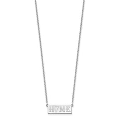 Sterling Silver/Rhodium-plated HOME/STATE Necklace XNA1518SS-VT