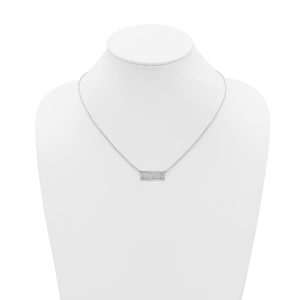 Sterling Silver/Rhodium-plated HOME/STATE Necklace XNA1518SS-VT
