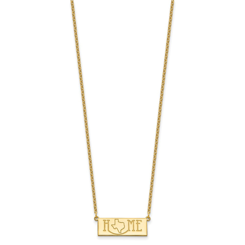 Sterling Silver/Gold-Plated HOME/STATE Necklace XNA1519GP-TX