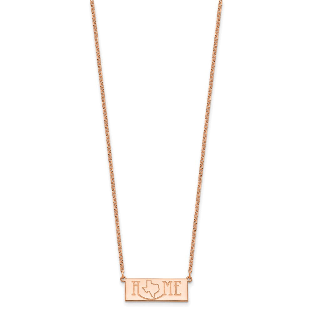 Sterling Silver/Rose Gold-Plated HOME/STATE Necklace XNA1519RP